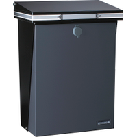 Berglund postlåda sl98 svart/grå inkl lås