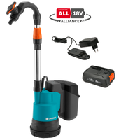 Gardena Pump för regnvattentunna 2000/2 18V P4A, Komplett set, Nyhet 2021