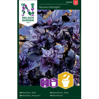 Nelson Garden Röd basilika - 'round midnight' - ocimum basilicum var. purpurascens  90098