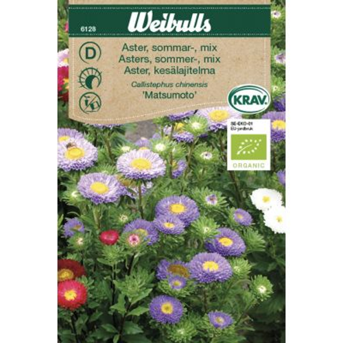 Weibulls Weibulls Sommaraster mix - callistephus chinensis 6128 KRAV