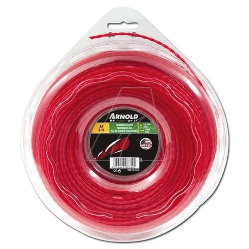 Arnold Trimmertrådar AF 3.11, 2.4mm x 70.1m, röd, rund, vriden | Arnold 