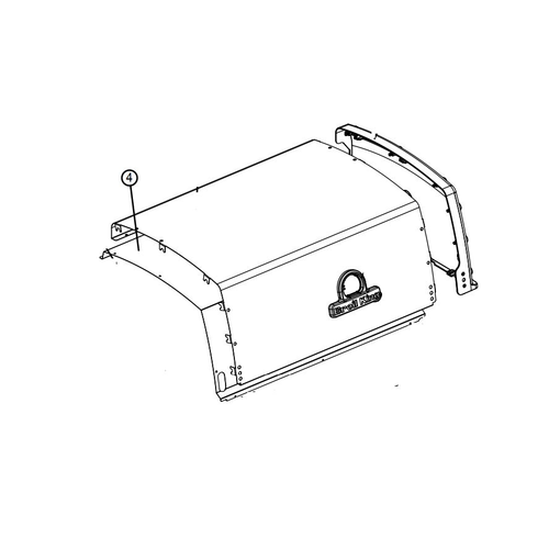 Broil King Broil king innerpanel för lock till baron 5 brännare