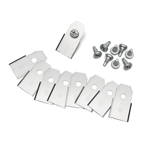 Gardena Blade kit husqvarna 9 pcs 50hr blister pack - 9 pcs. carbon steel 0,60 mm, long life - safety blade | 577864602 Gardena / Husqvarna