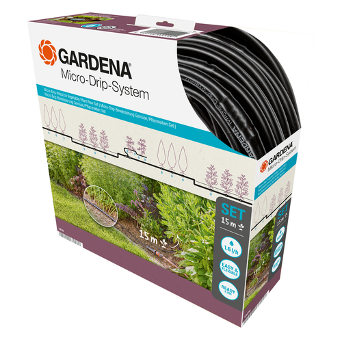 Gardena Gardena  micro-drip-system startpaket för plantrader s 