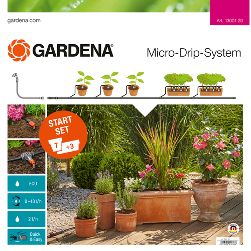 Gardena Gardena Micro-drip-system startpaket för blomkrukor M 13001-20  utan dator
