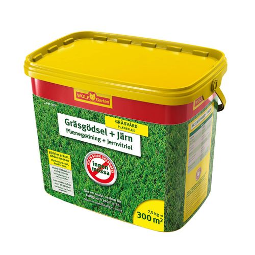 Wolf Garten Wolf-Garten L-PM 300 Gräsgödning med järn mot mossa 7,5Kg