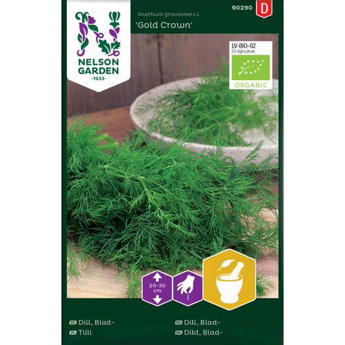 Nelson Garden Fröer Nelson Garden Bladdill - 'gold crown' - anethum graveolens l.90290 EKLfrö