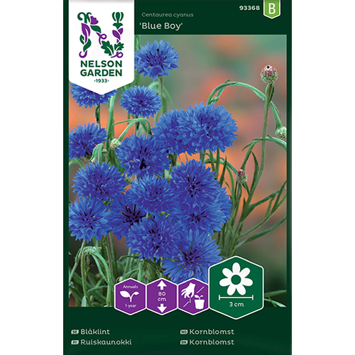 Nelson Garden Fröer Nelson Garden Blåklint-'blue boy' -  centaurea cyanus 93368 Nelson Garden Fröer Nelson Garden Blåklint-'blue boy' -  centaurea cyanus 93368