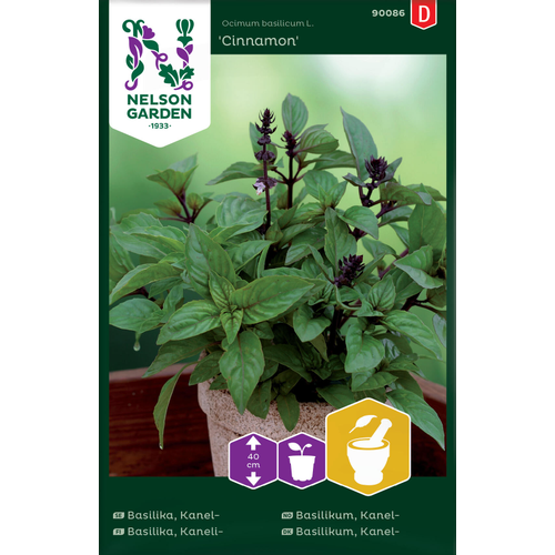 Nelson Garden Fröer Nelson Garden Kanelbasilika - 'cinnamon' - ocimum basilicum l. 90086