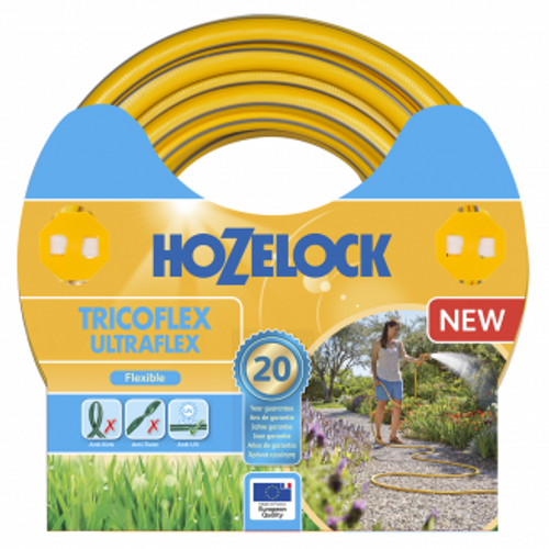 Hozelock Hozelock UltraFlex slang gul med grå ränder 15mm x 50m, Nyhet 2015, 36-117023 Hozelock Hozelock UltraFlex slang gul med grå ränder 15mm x 50m, Nyhet 2015, 36-117023