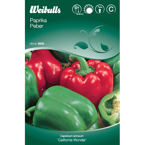 Weibulls Weibulls Paprika - capsicum annuum Califonia Wonder 8005
