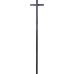 Berglund post-stick flex 1500 mm, svart     postlådestolpe